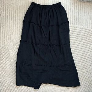 Hollister Black Maxi Skirt